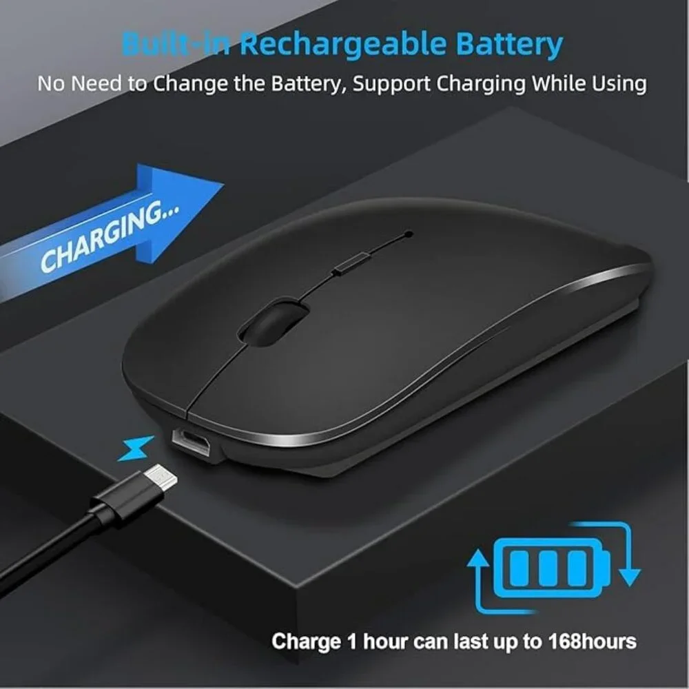 NEW Rechargeable Wireless Bluetooth Mouse for ipad/MacBook air/MacBook pro